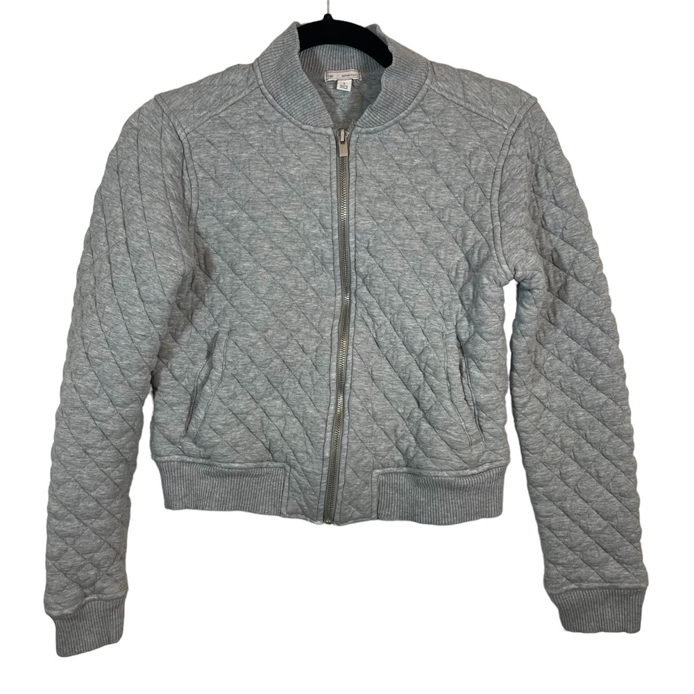 Gap Quilted Zip Up Sweatshirt Size Small